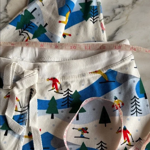 Hanna Andersson Ski Adventure Adult PJ Long John Set Small Top/Medium Bottoms - Picture 9 of 14